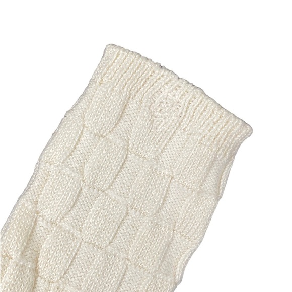 Christian Dior Vintage Ivory Waffle Knit Socks - Picture 2 of 7
